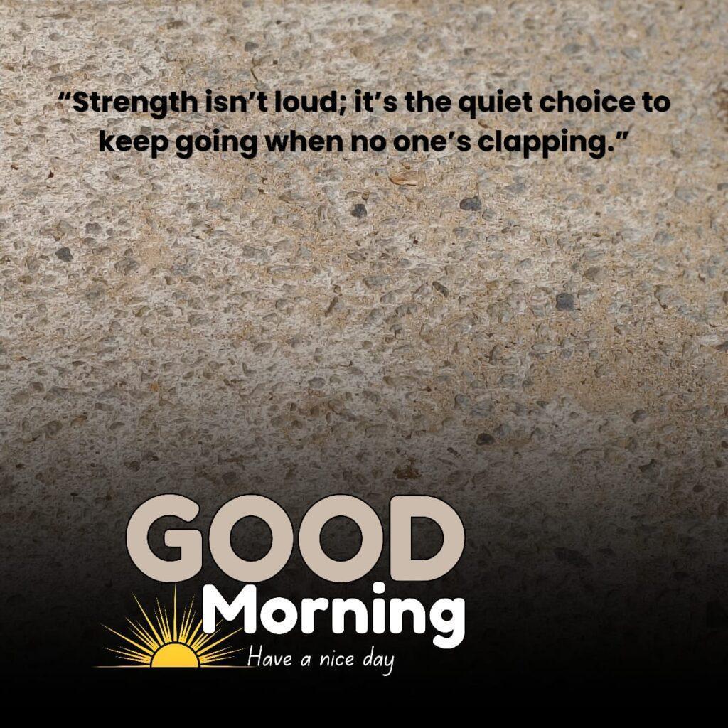 Good morning rough road image