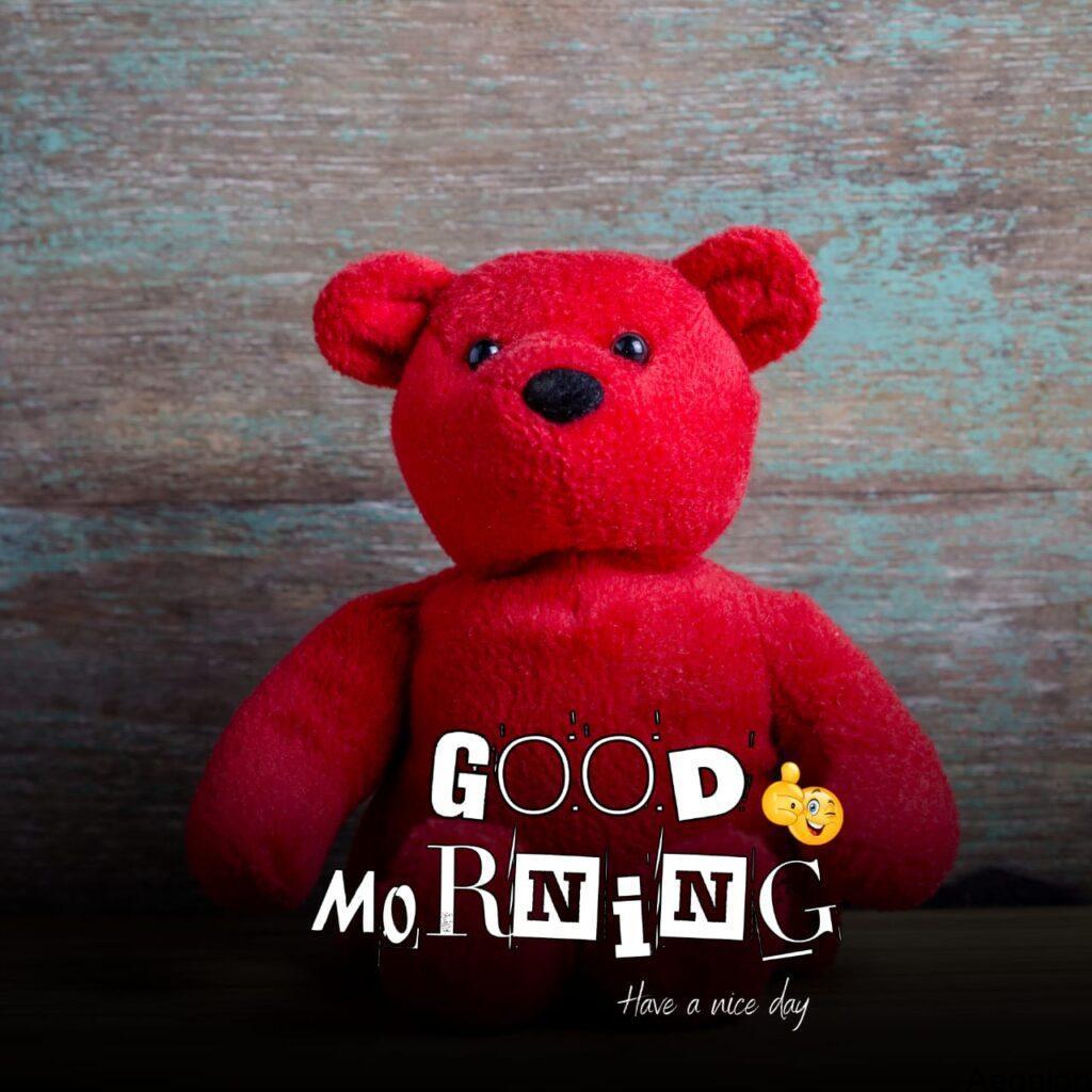 Good morning teddy bear image 