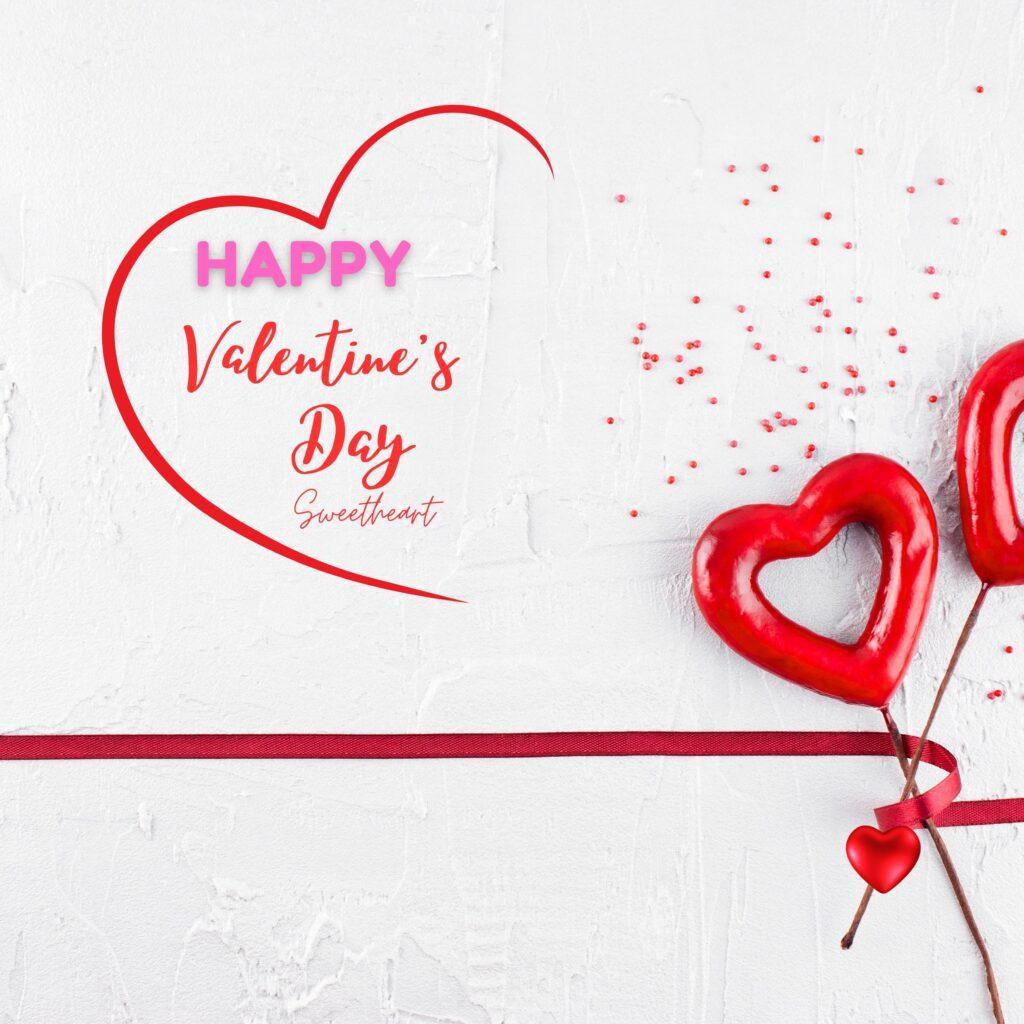 valentines day wishes with heart