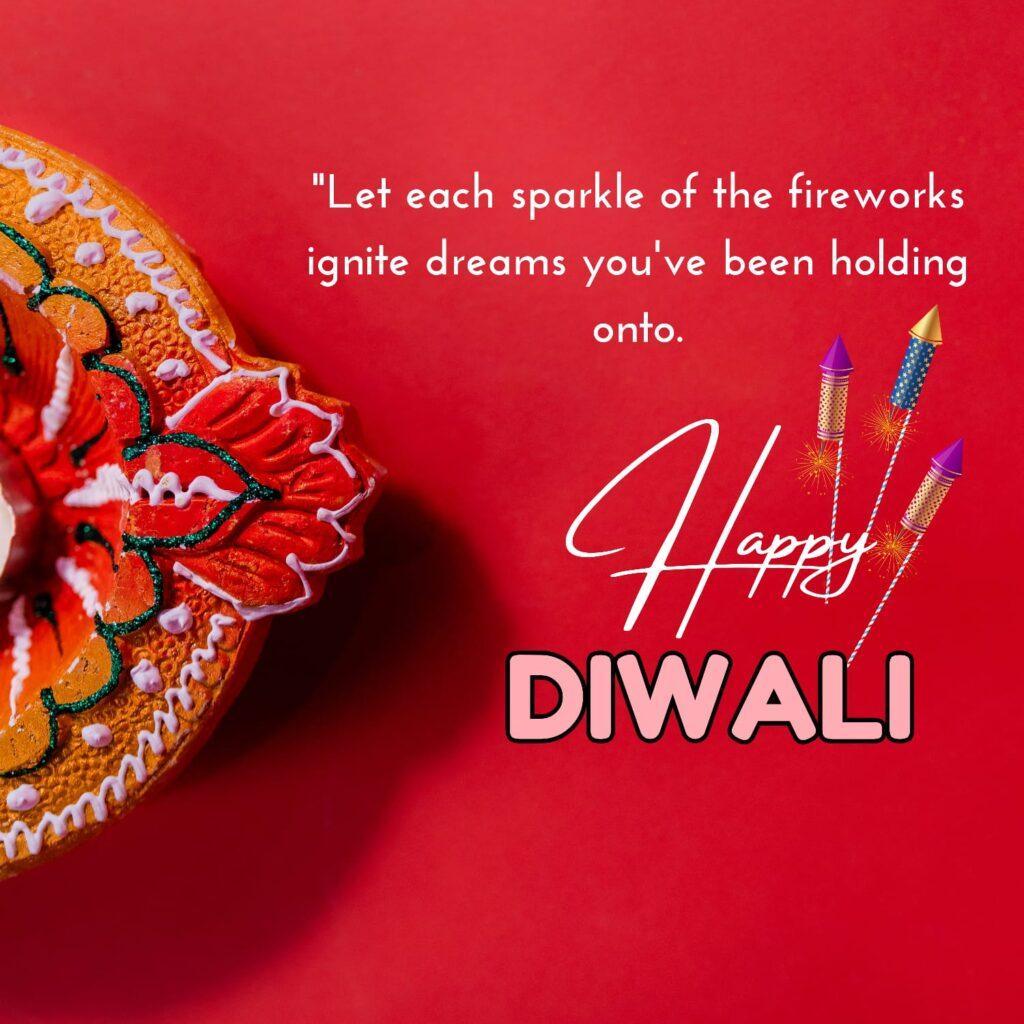 diwali wishes and image with lamps