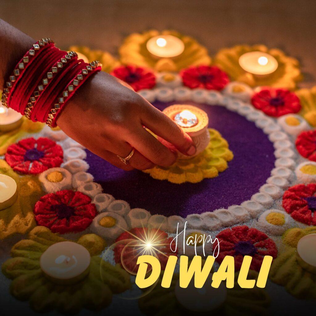 diwali wishes and images with lamps
