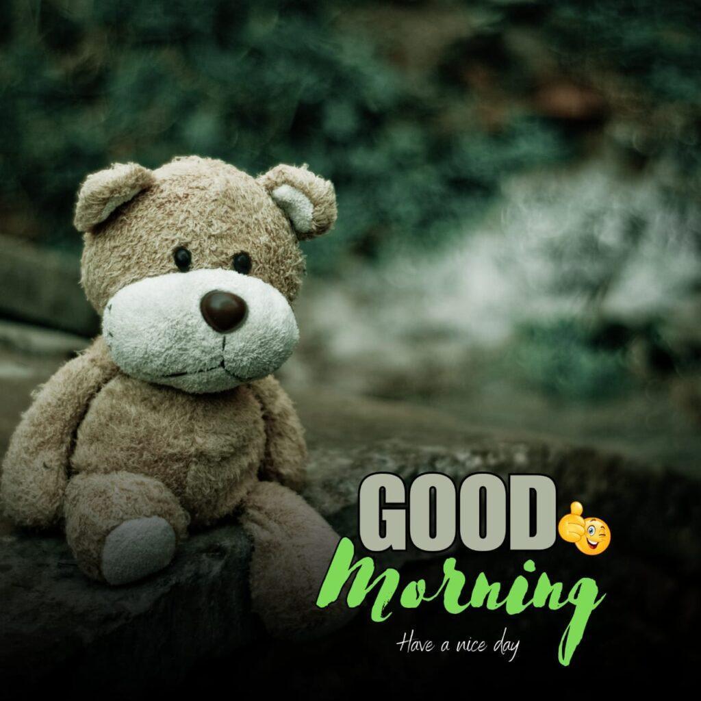 Good morning teddy bear image